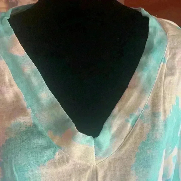 Sofia Print Dress Handmade In Italy From Boutique one Size.  D7 - Picture 3 of 9